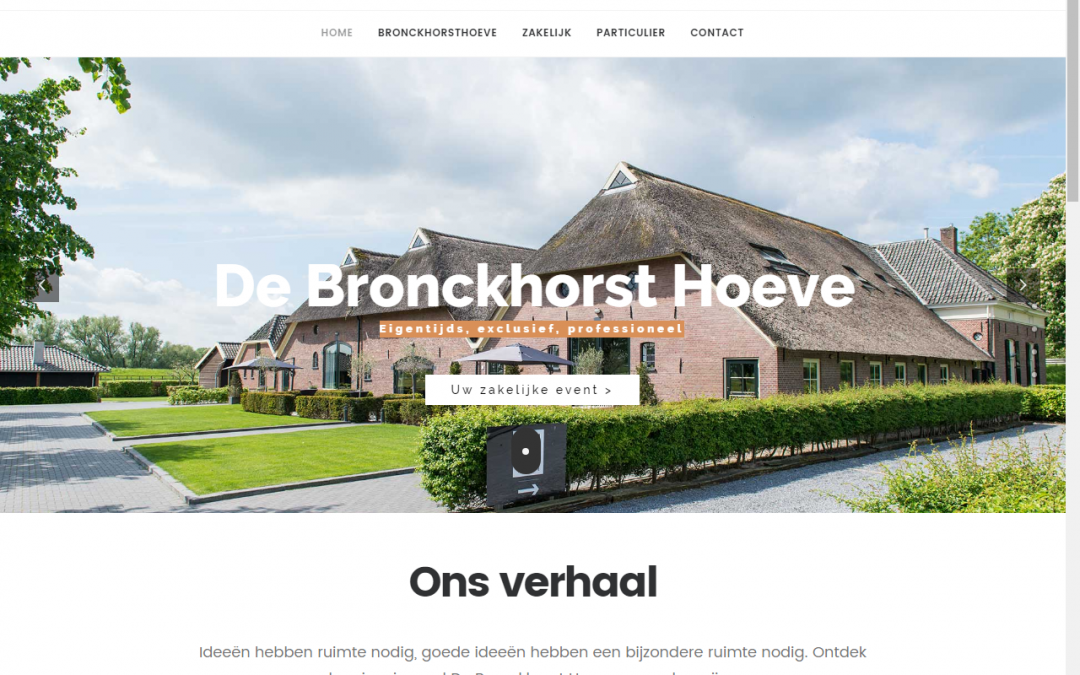 Website -De Bronckhorst Hoeve